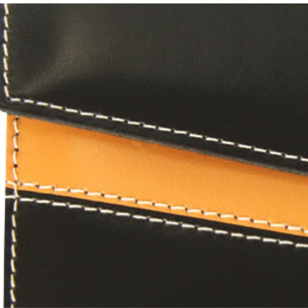 Nippes SEAM, Taschen-Maniküre-Set, 3 Instrumente, vernickelt, im Leder-Etui in schwarz/braun